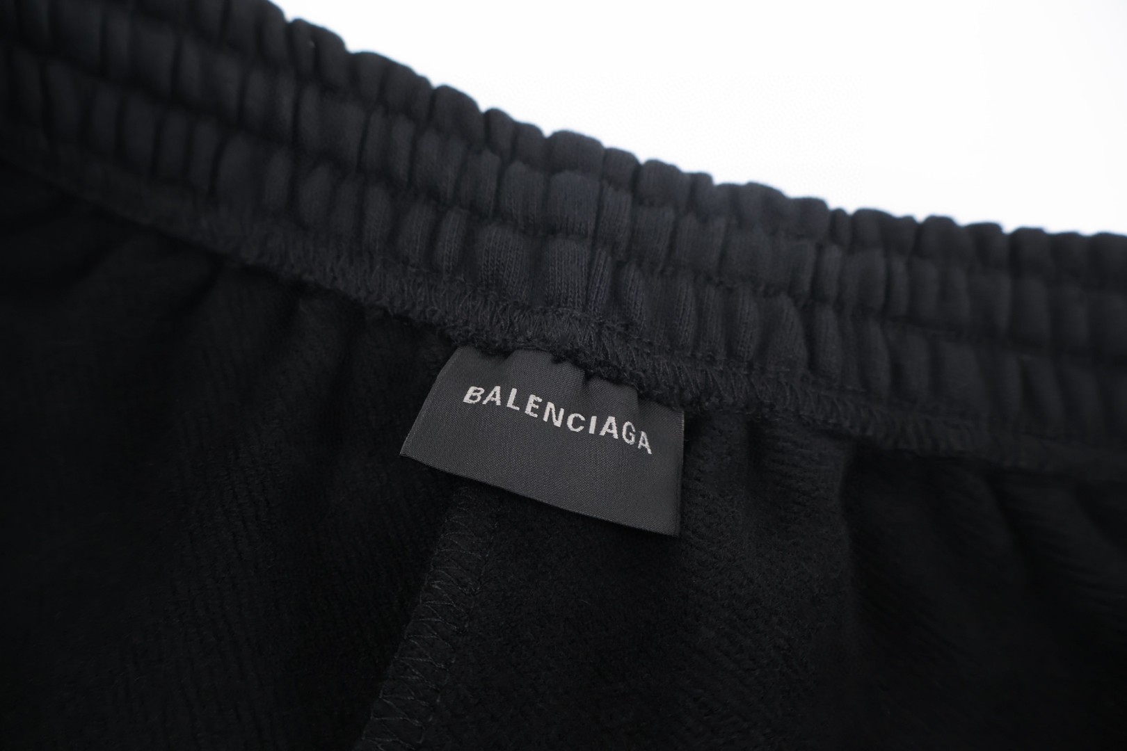 Balenciaga 巴黎世家 曼联3刺绣图标 短裤 黑色 五分裤 休闲裤 运动裤 夏季 黑色 857084TTVQ81066