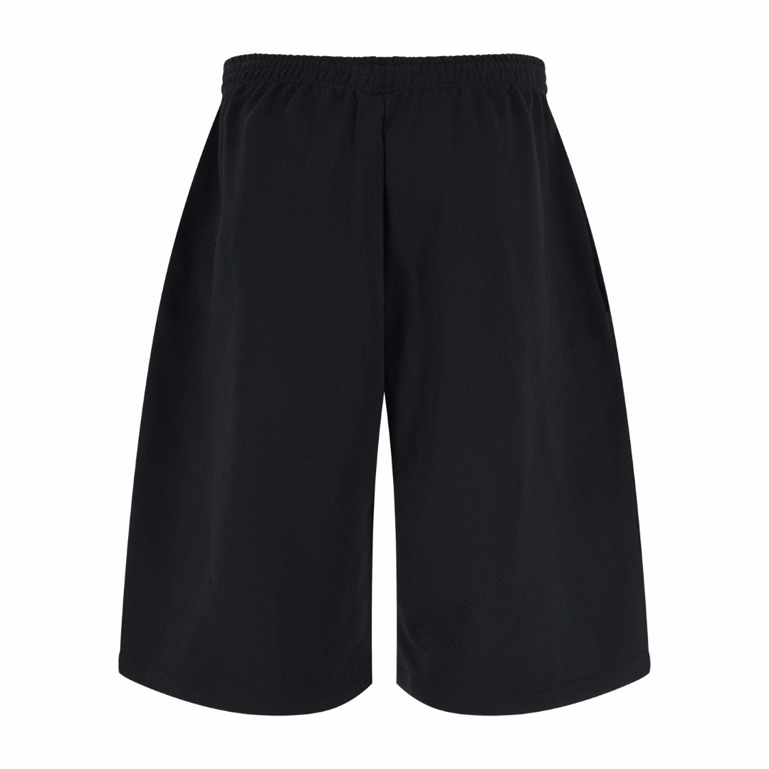 Balenciaga 巴黎世家 曼联3刺绣图标 短裤 黑色 五分裤 休闲裤 运动裤 夏季 黑色 857084TTVQ81066