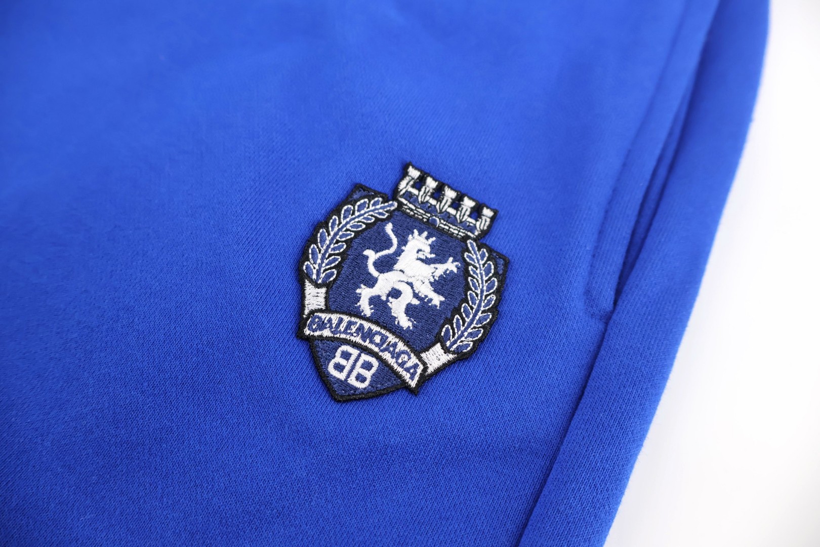 Balenciaga 巴黎世家 曼联3刺绣图标 短裤 黑色 五分裤 休闲裤 运动裤 夏季 黑色 857084TTVQ81066