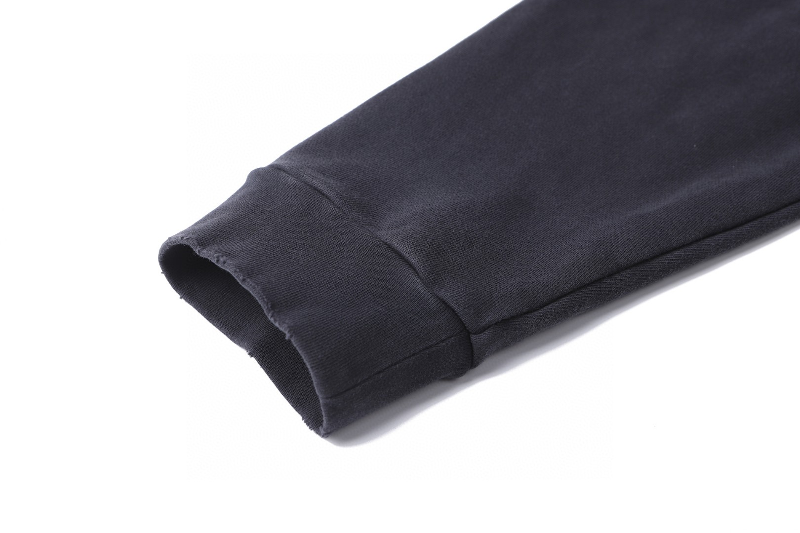 Balenciaga 巴黎世家 做旧胶浆印花拉链连帽卫衣 外套 长袖 秋冬 黑色 A7