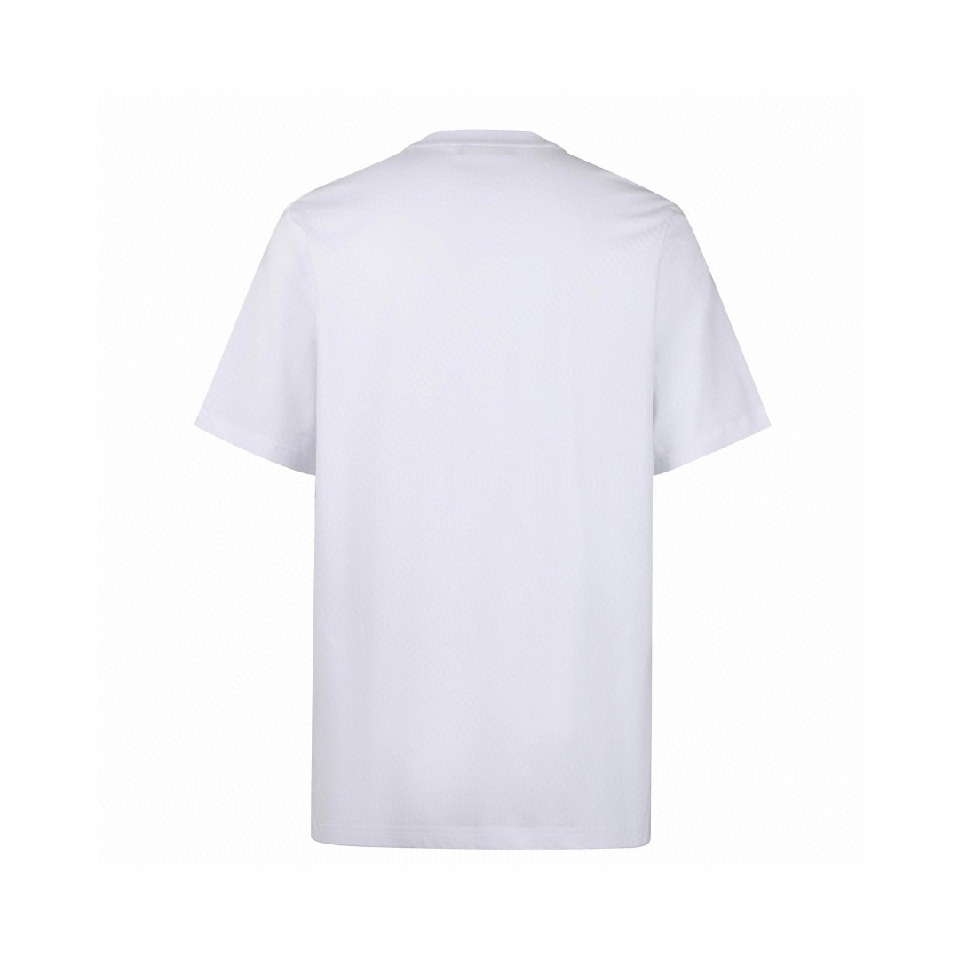 LOUIS VUITTON 路易威登 LV 经典徽标刺绣圆领T恤 短袖 白色 黑色 A0 1A1SA5