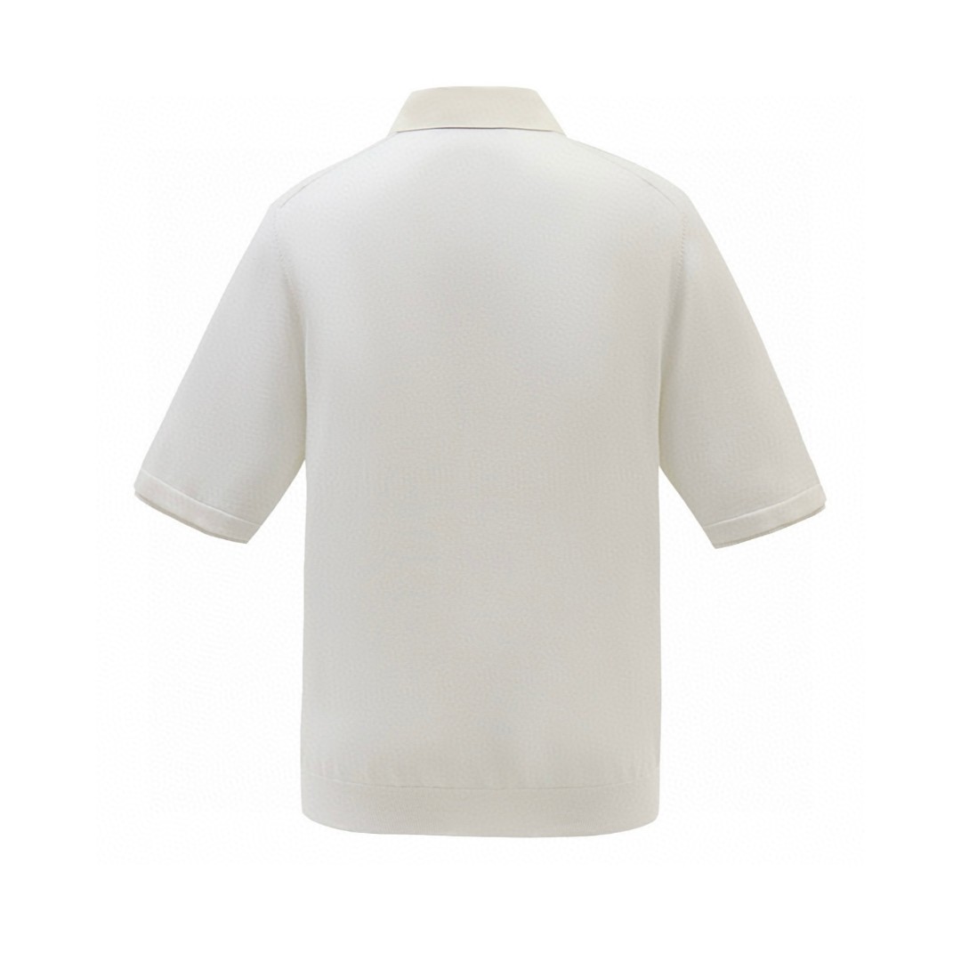 LOUIS VUITTON 路易威登 LV 珍珠扣马球衫polo 夏季 T恤 短袖 海军蓝 白色 A5 1AFQQJ