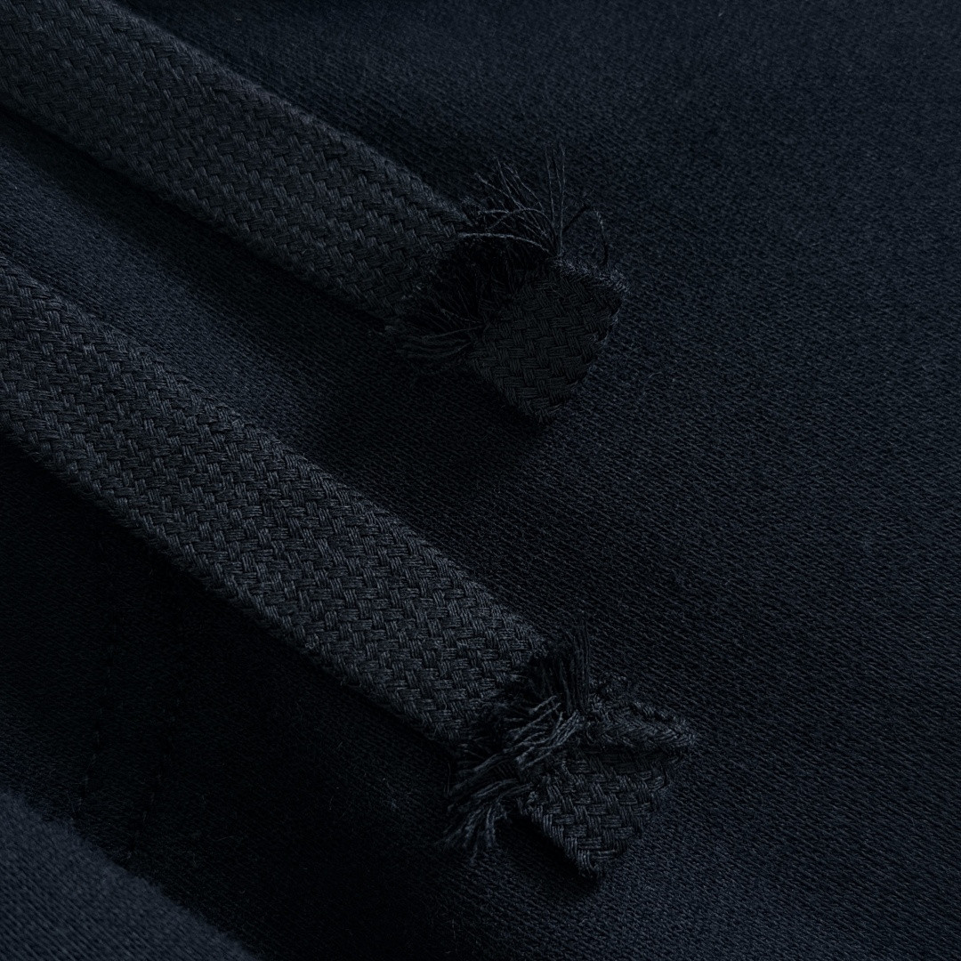 Chrome Hearts 克罗心 彩色十字架印花松紧腰束脚运动裤 抓绒 卫裤 休闲裤 长裤 裤子 黑色 