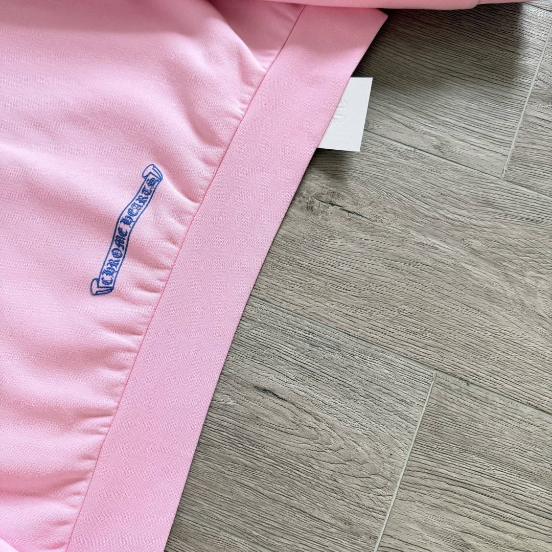 Chrome Hearts 克罗心 马蹄十字花臂 纽约周年限定连帽卫衣 帽衫 套头 外套 粉蓝色 A5 