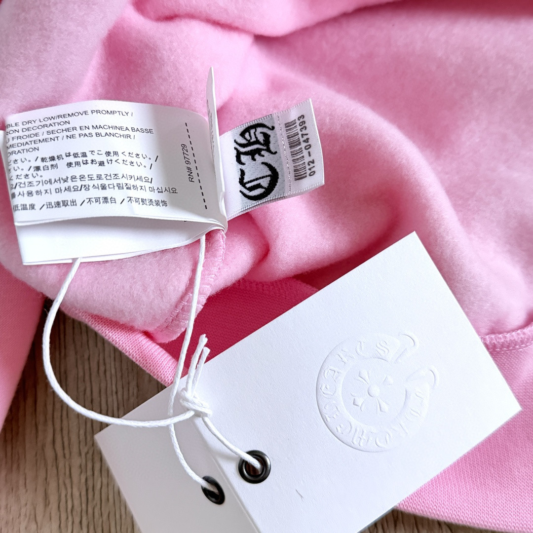 Chrome Hearts 克罗心 马蹄十字花臂 纽约周年限定连帽卫衣 帽衫 套头 外套 粉蓝色 A5 