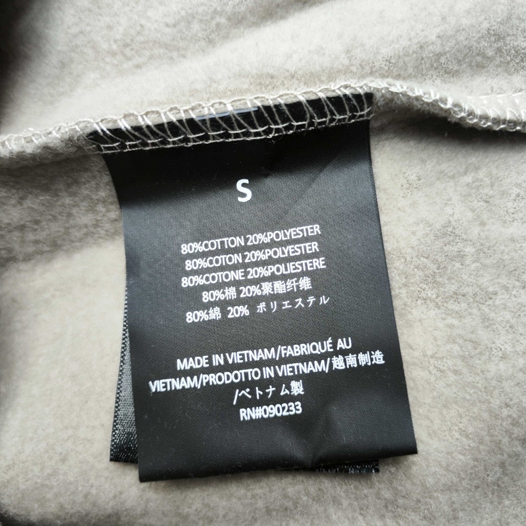 Fear of God Essentials 2026 硅胶字母印花 抓绒 套头连帽卫衣 外套 黑色 灰色