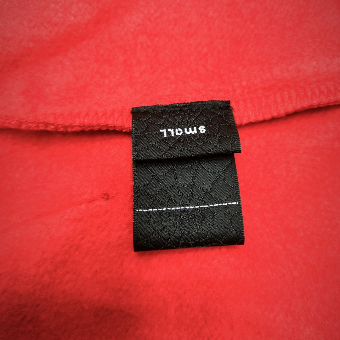 Sp5der 黑色Sp5der字母 星星蜘蛛网套头连帽卫衣 外套 红色 B0 