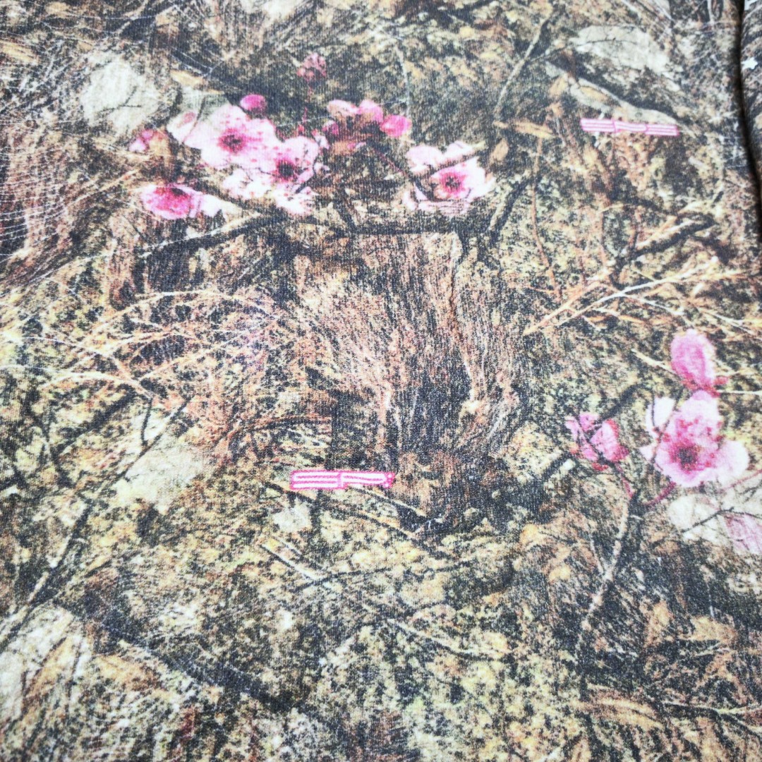 Sp5der 黄色Sp5der字母 星星蜘蛛网套头连帽卫衣 外套 树纹色 B0 