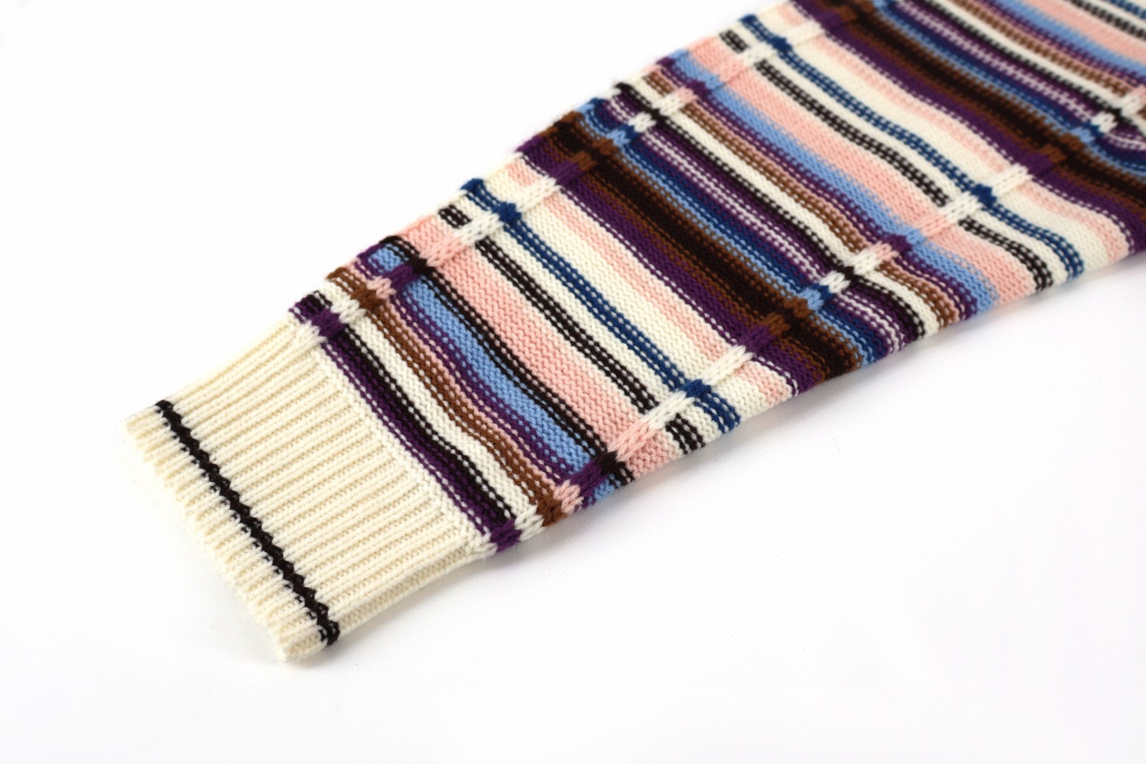 LOUIS VUITTON 路易威登 拼色绞花拉链针织毛衣 开衫 外套 B5 1AJUU5