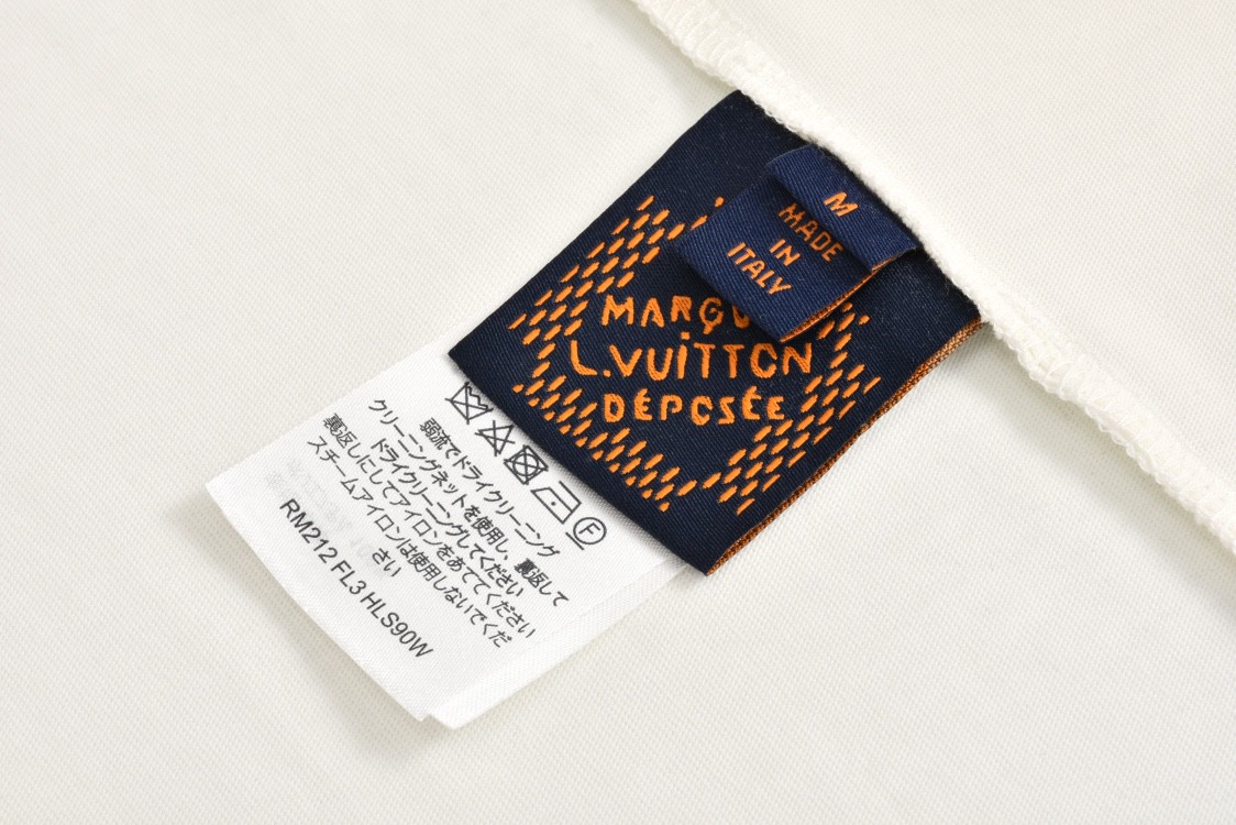 LOUIS VUITTON 路易威登 LV 海螺印花 夏季T恤 男女同款  短袖 米白 A0 1AFR48