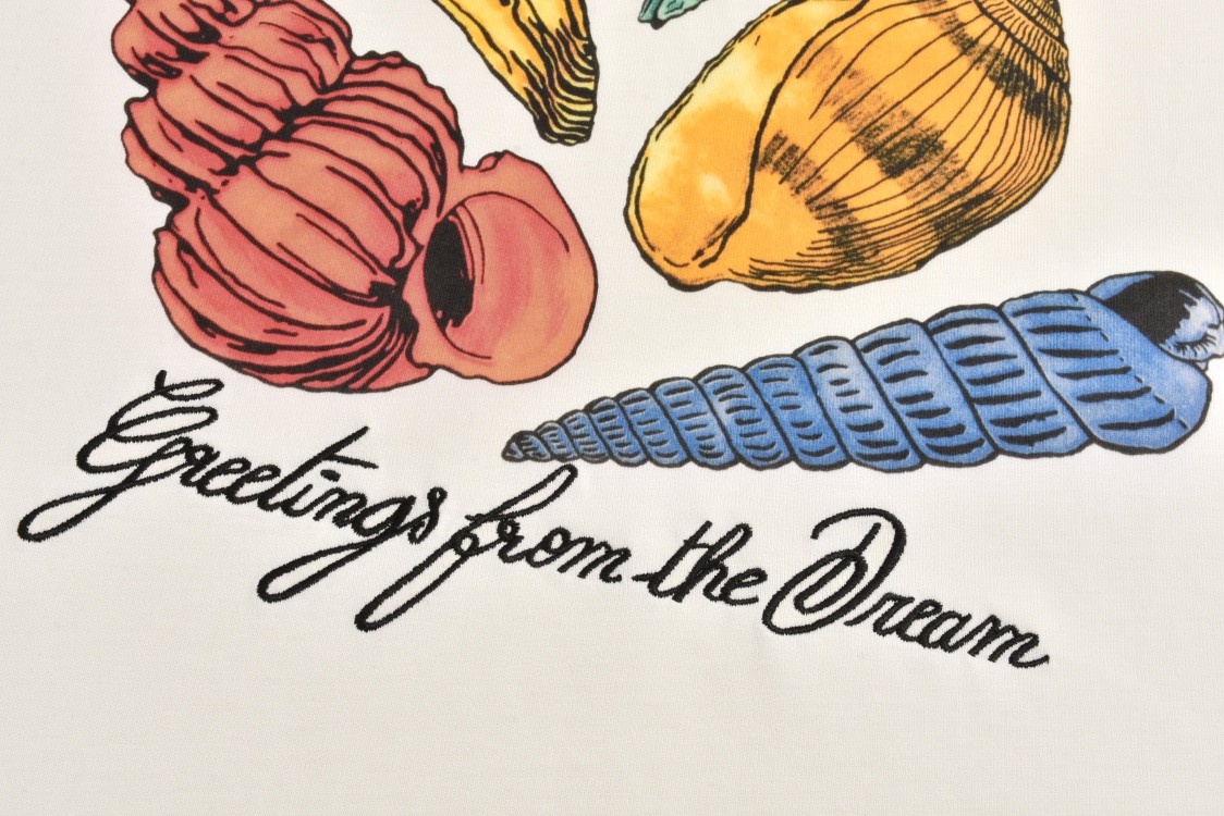 LOUIS VUITTON 路易威登 LV 海螺印花 夏季T恤 男女同款  短袖 米白 A0 1AFR48