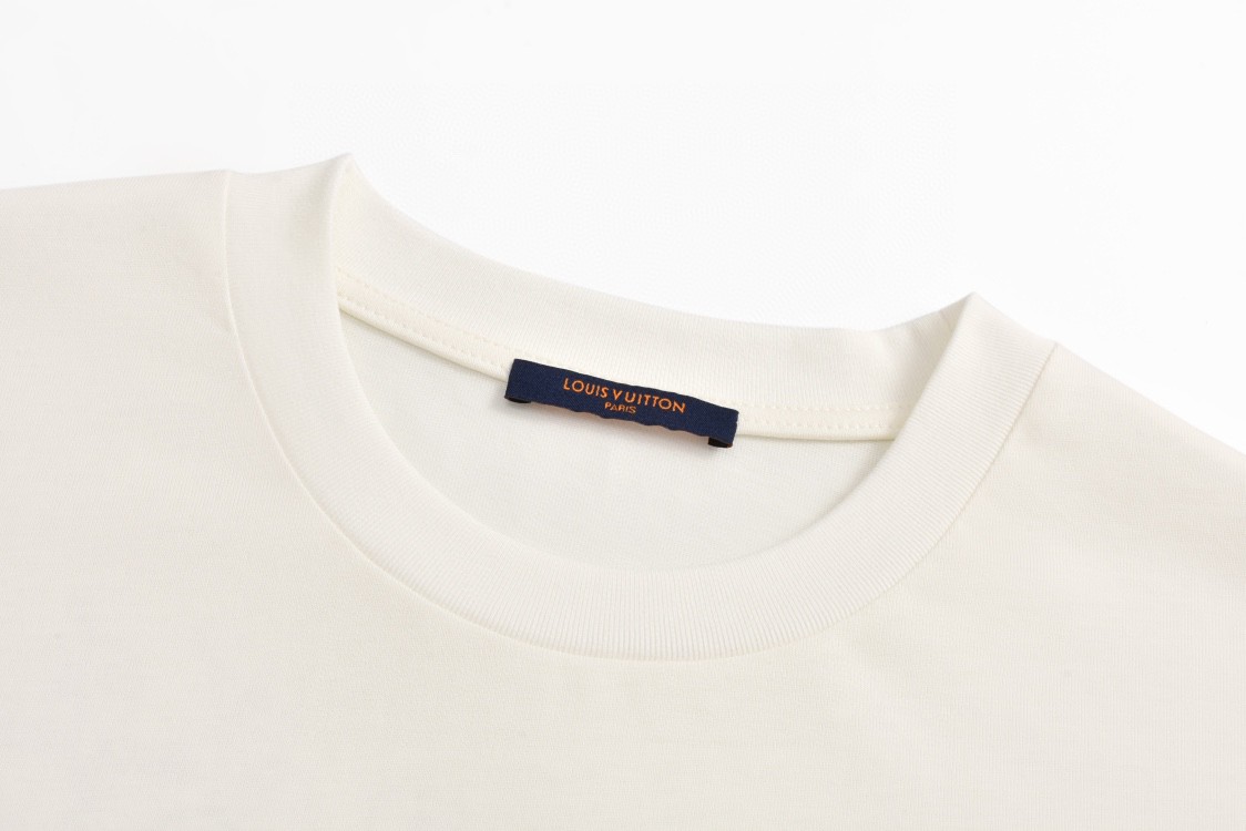 LOUIS VUITTON 路易威登 LV 海螺印花 夏季T恤 男女同款  短袖 米白 A0 1AFR48