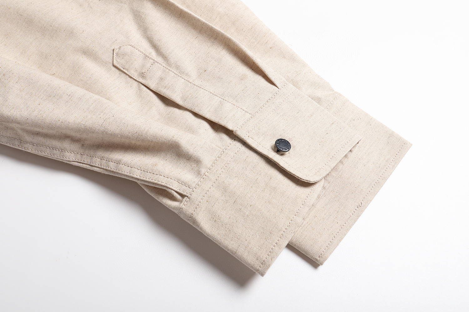 PRADA 普拉达 亚麻徽标衬衫 长袖 米色 A5 GEC105-14J2-F0ABR-S-OOO