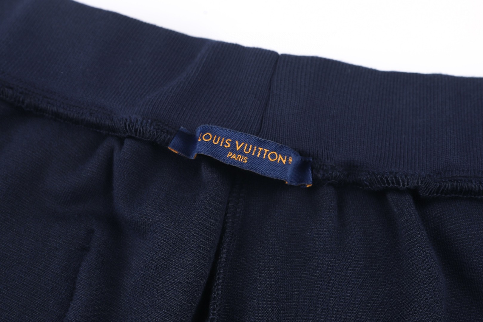 LOUIS VUITTON 路易威登 丝绒抽绳针织束脚休闲裤 运动裤 裤子 长裤 藏蓝色 B5 1AJCCL