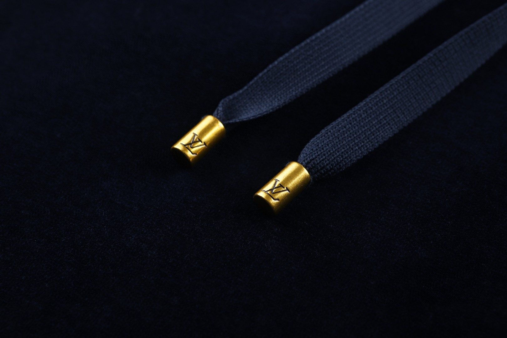 LOUIS VUITTON 路易威登 丝绒抽绳针织束脚休闲裤 运动裤 裤子 长裤 藏蓝色 B5 1AJCCL