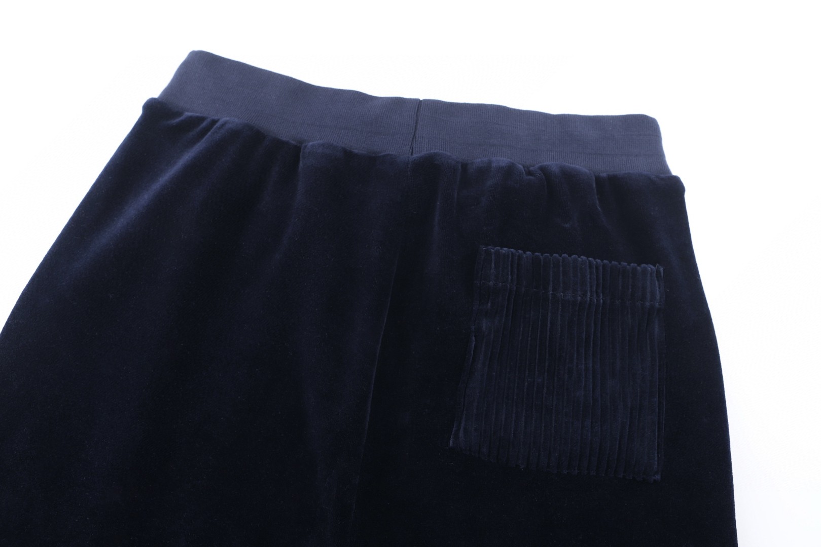LOUIS VUITTON 路易威登 丝绒抽绳针织束脚休闲裤 运动裤 裤子 长裤 藏蓝色 B5 1AJCCL