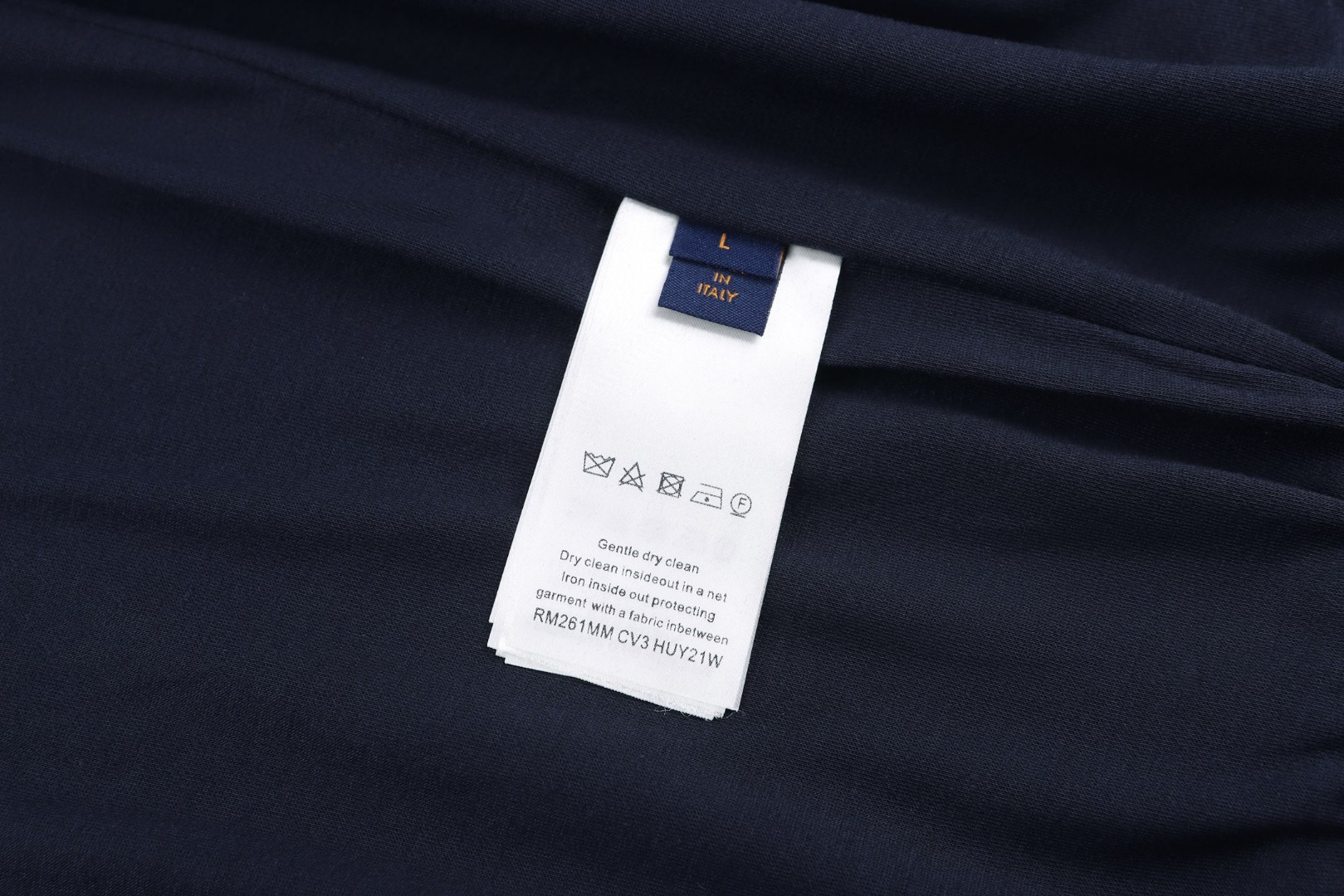 LOUIS VUITTON 路易威登 丝绒拉链运动外套 夹克 藏蓝色 B5 1AJCCD