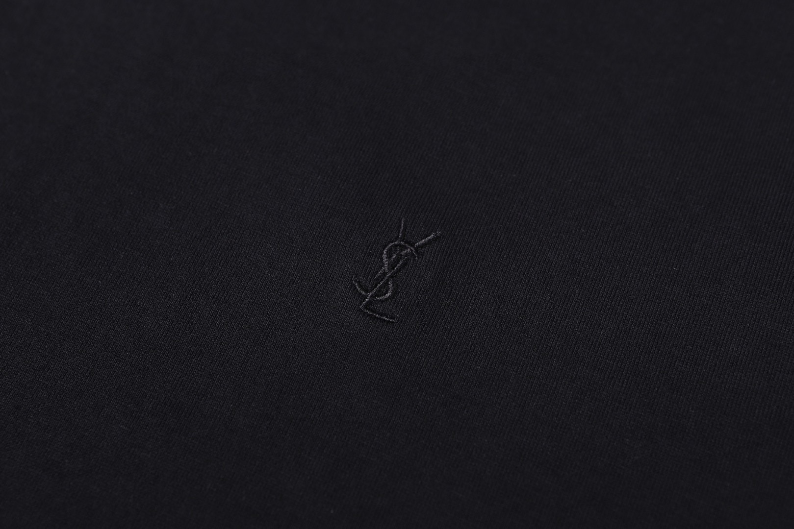 SAINT LAURENT YSL 经典纯色刺绣徽标圆领短袖 T恤 夏款 白色 灰色 黑色