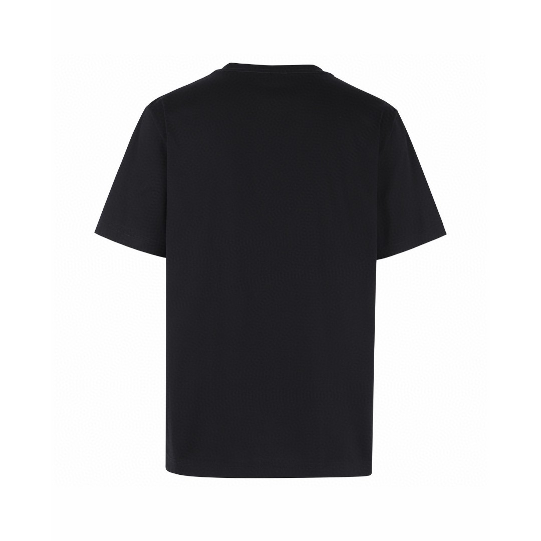 SAINT LAURENT YSL 经典纯色刺绣徽标圆领短袖 T恤 夏款 白色 灰色 黑色