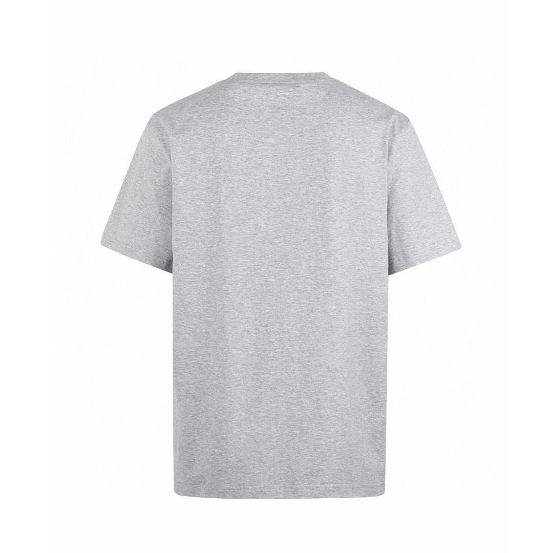 SAINT LAURENT YSL 经典纯色刺绣徽标圆领短袖 T恤 夏款 白色 灰色 黑色