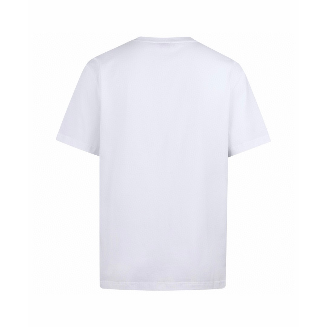 SAINT LAURENT YSL 经典纯色刺绣徽标圆领短袖 T恤 夏款 白色 灰色 黑色