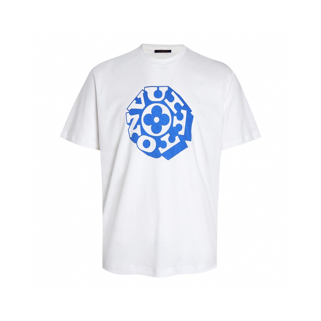 LOUIS VUITTON 路易威登 LV Nigo 联名款 字母logo印花 T恤 短袖 白色 A0 1AHW89
