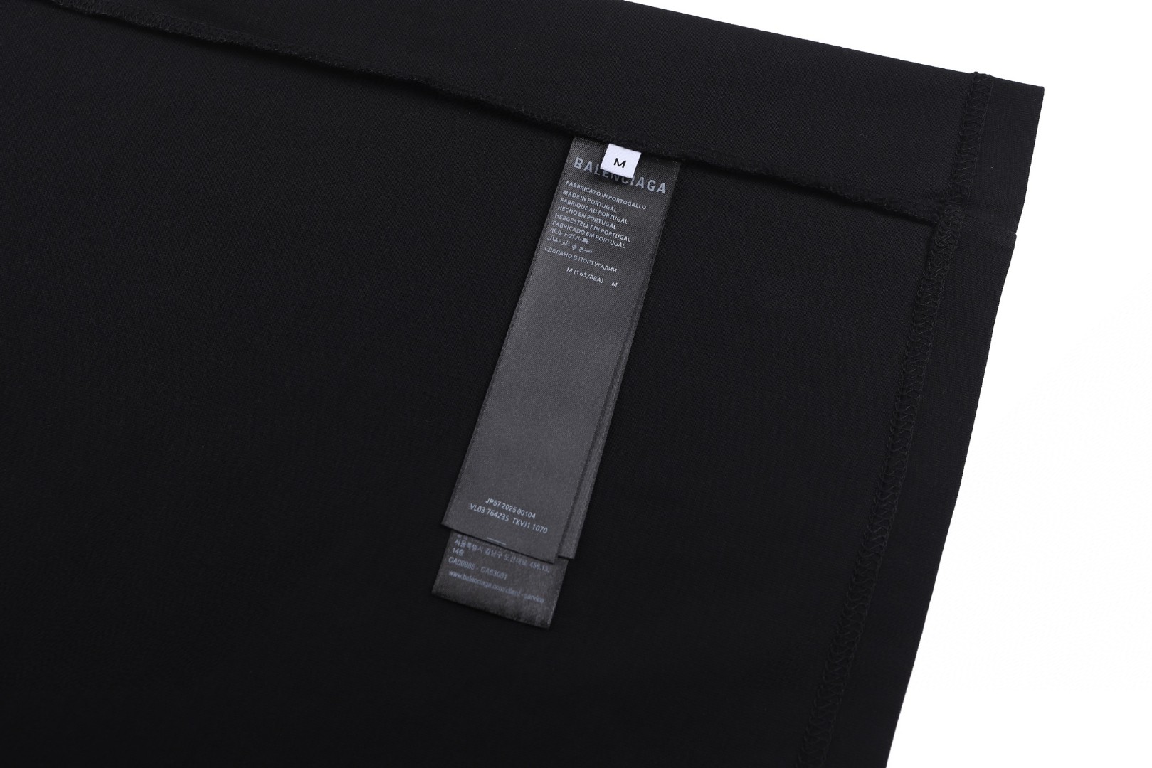 Balenciaga 巴黎世家 前后可乐刺绣短袖 T恤 圆领 夏季 黑色 A0 