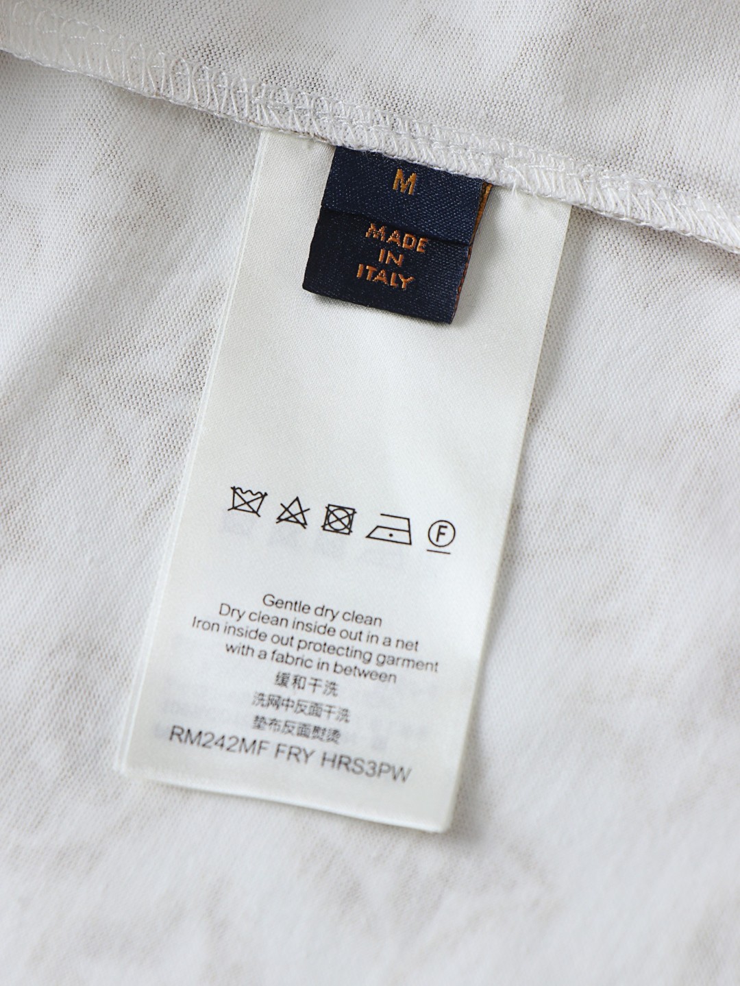 LOUIS VUITTON 路易威登 满印老花logo 套头 圆领 短袖 T 恤 上衣 夏款 米色 1ABJEA