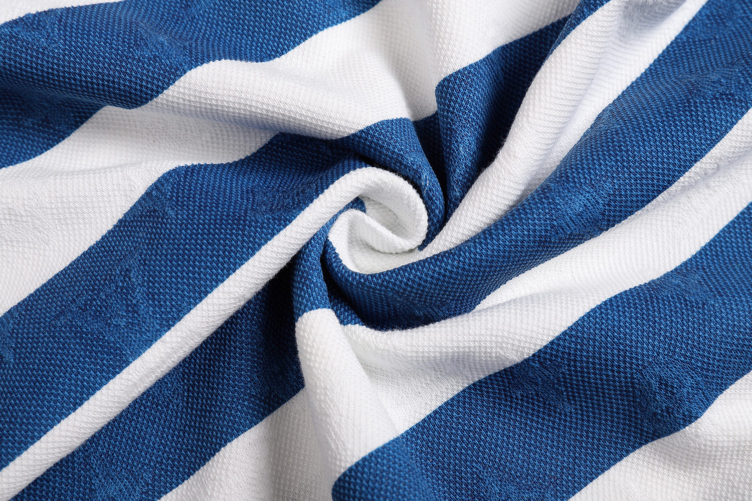 LOUIS VUITTON 路易威登 LV 海军蓝条纹马球polo衫 T恤 短袖 蓝白 A5 1AHWB4