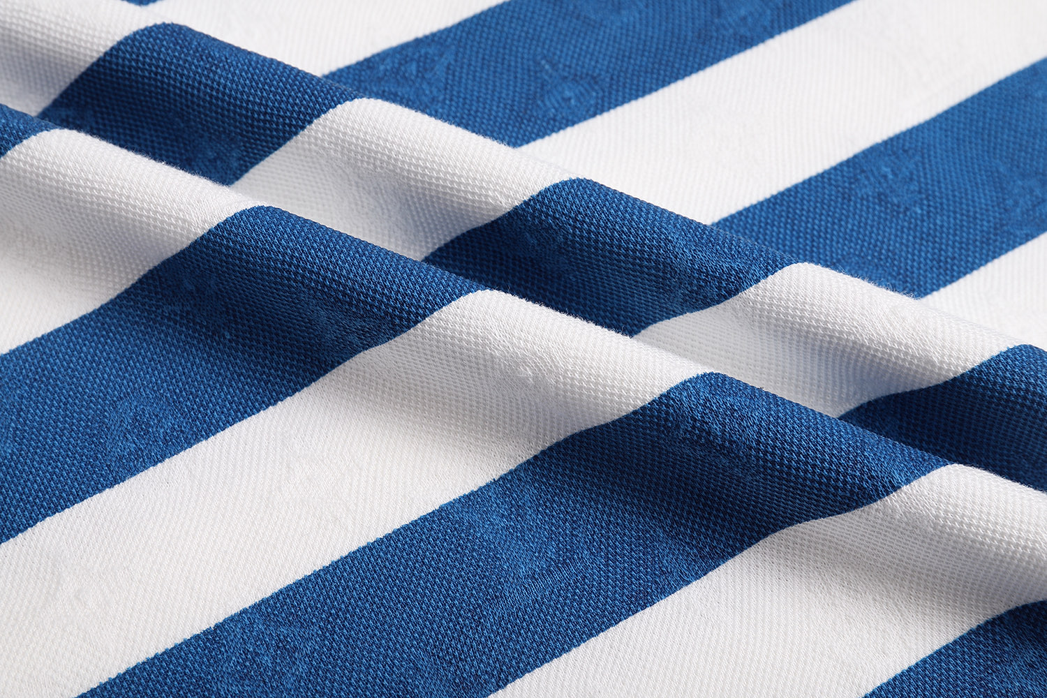 LOUIS VUITTON 路易威登 LV 海军蓝条纹马球polo衫 T恤 短袖 蓝白 A5 1AHWB4