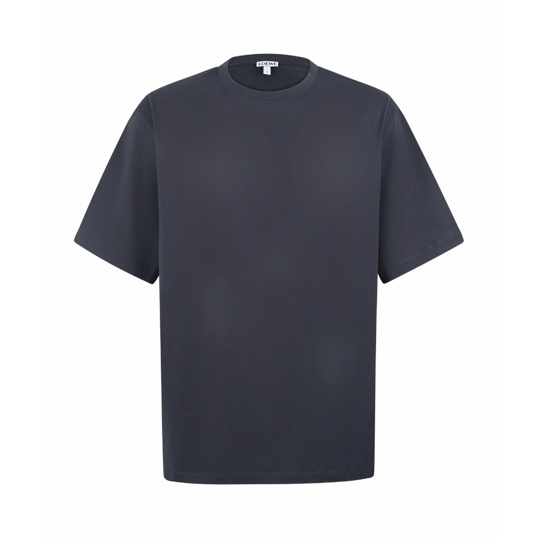 Loewe 罗意威 纯色激光烧花刺绣圆领短袖 T恤 夏款 A0 