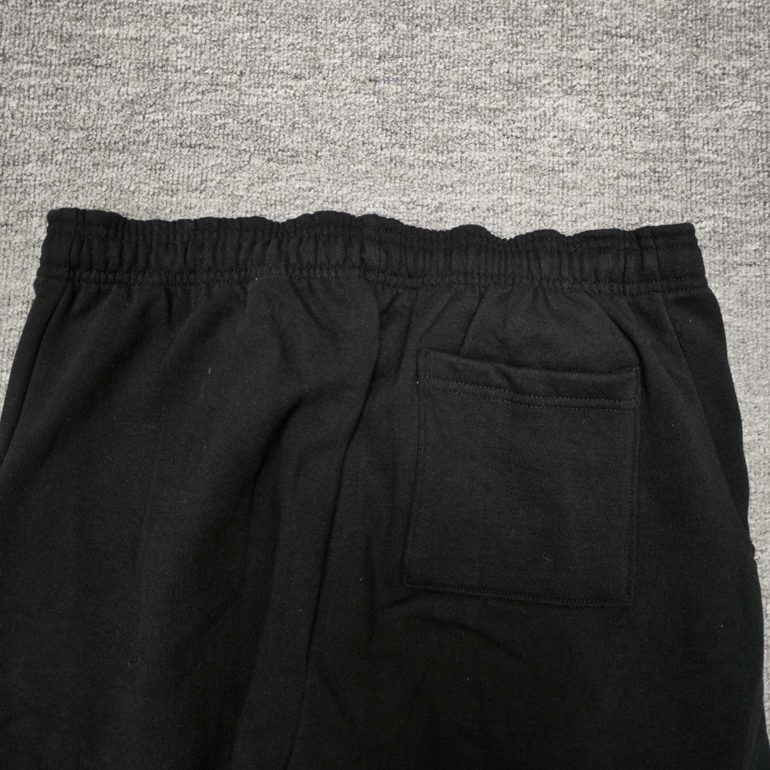 Sp5der 粉色Pink字母 星星印花 抽绳松紧腰束脚运动裤 休闲裤 长裤 裤子 黑色