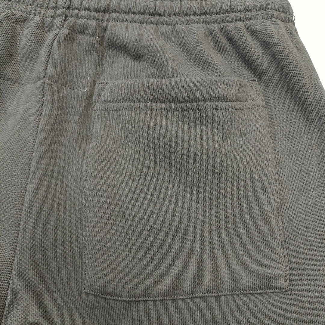 Sp5der 绿色Sp5der字母 星星 抽绳松紧腰束脚运动裤 休闲裤 长裤 裤子 灰色