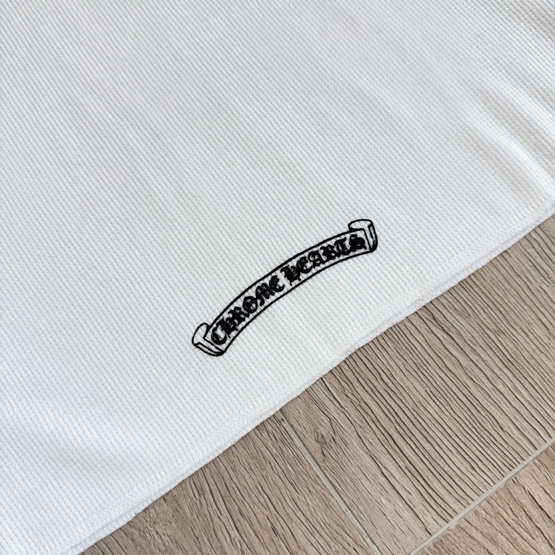 Chrome Hearts 克罗心 华夫格 梵文长袖卫衣 T恤 套头 白色 黑色  灰色 A5 