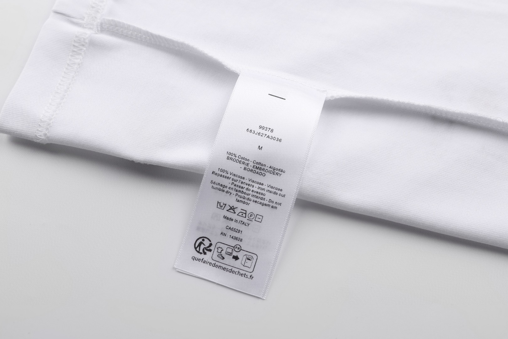 DIOR 迪奥 雏菊刺绣短袖 T恤 夏季 白色 A0 683J627A3036-C089