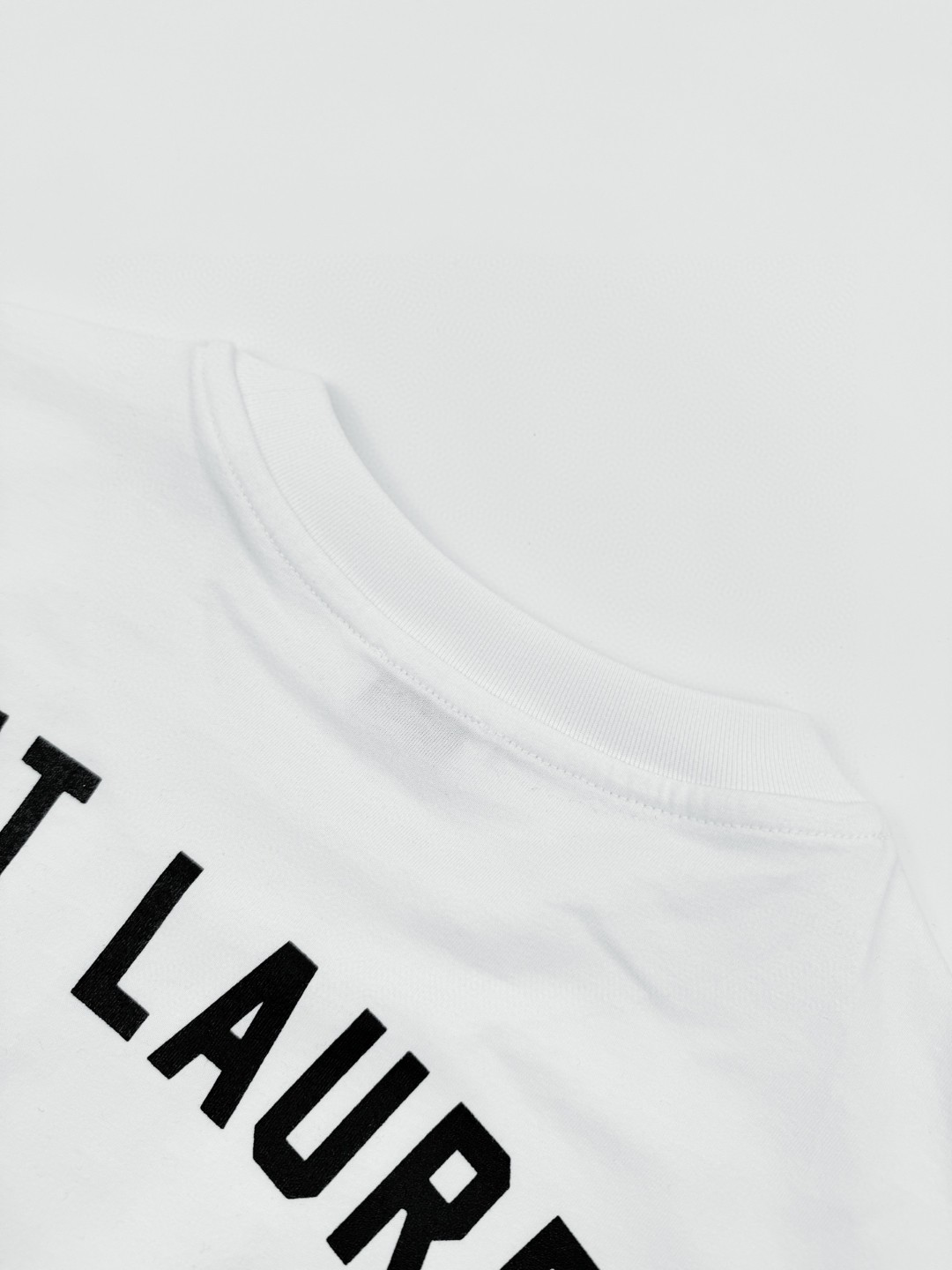 SAINT LAURENT YSL 圣罗兰纽约系列印花圆领短袖 T恤 夏款 白色 黑色 A0