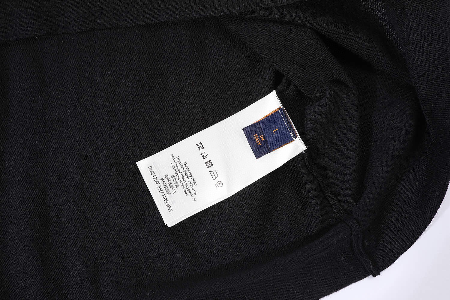 LOUIS VUITTON 字母袖提花毛织短袖 圆领 T 恤 上衣 夏款 白色 黑色 A5 1AGKM3