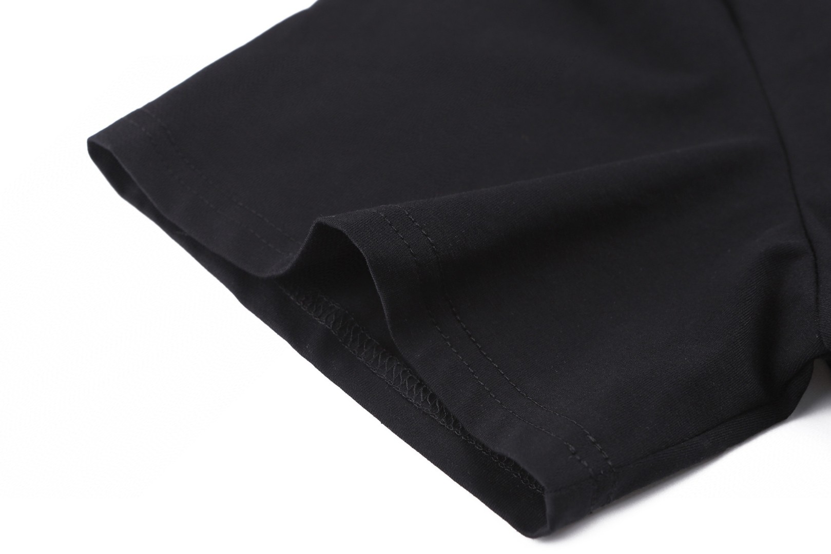 PRADA 普拉达 胸前拉链口袋拼接Polo衫 短袖 T恤 黑色 白色 A0 UJN703-1YED-F0806-S-211