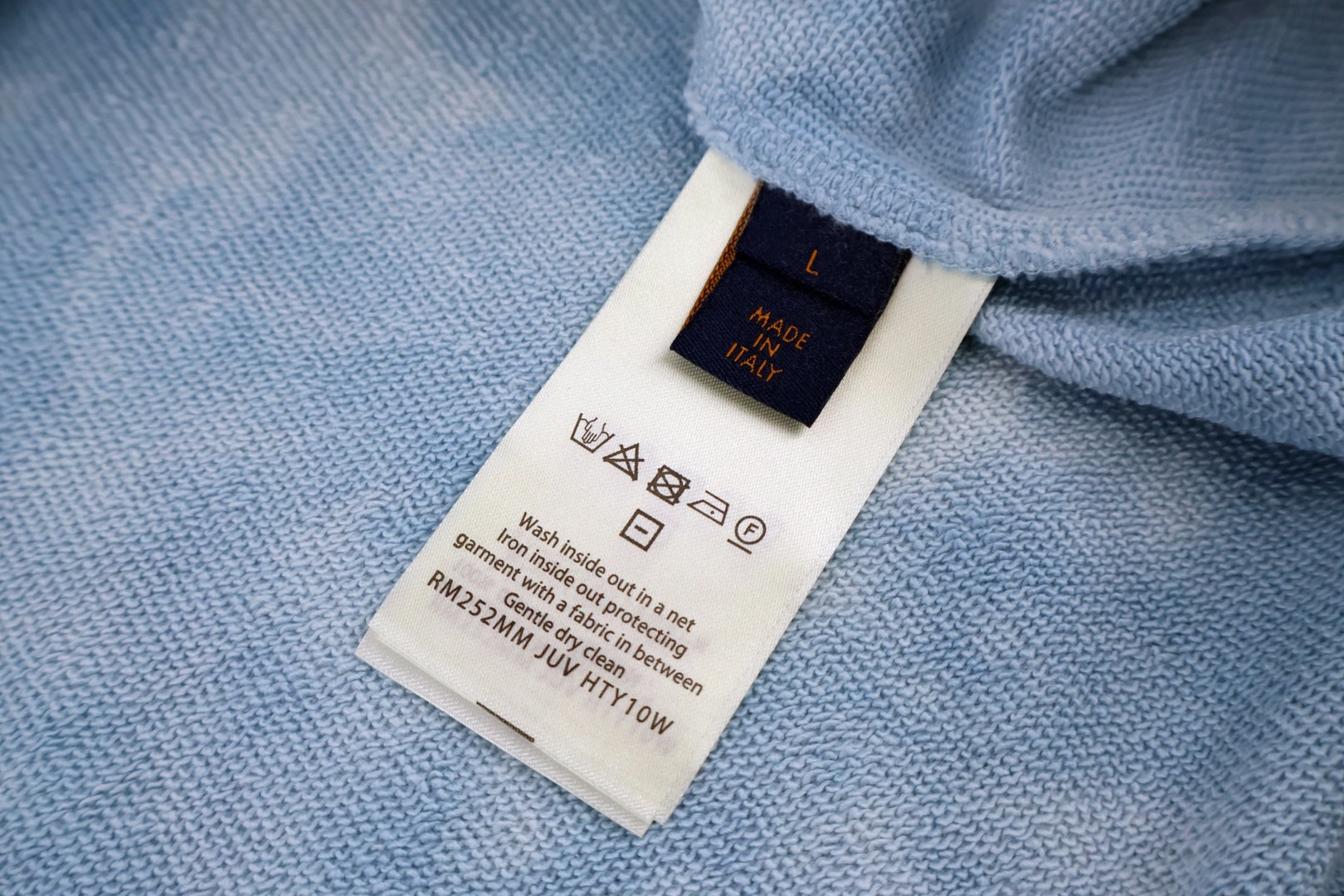 LOUIS VUITTON 路易威登 扎染LVM印花圆领卫衣 套头 外套 蓝色 A5 1AJUZY