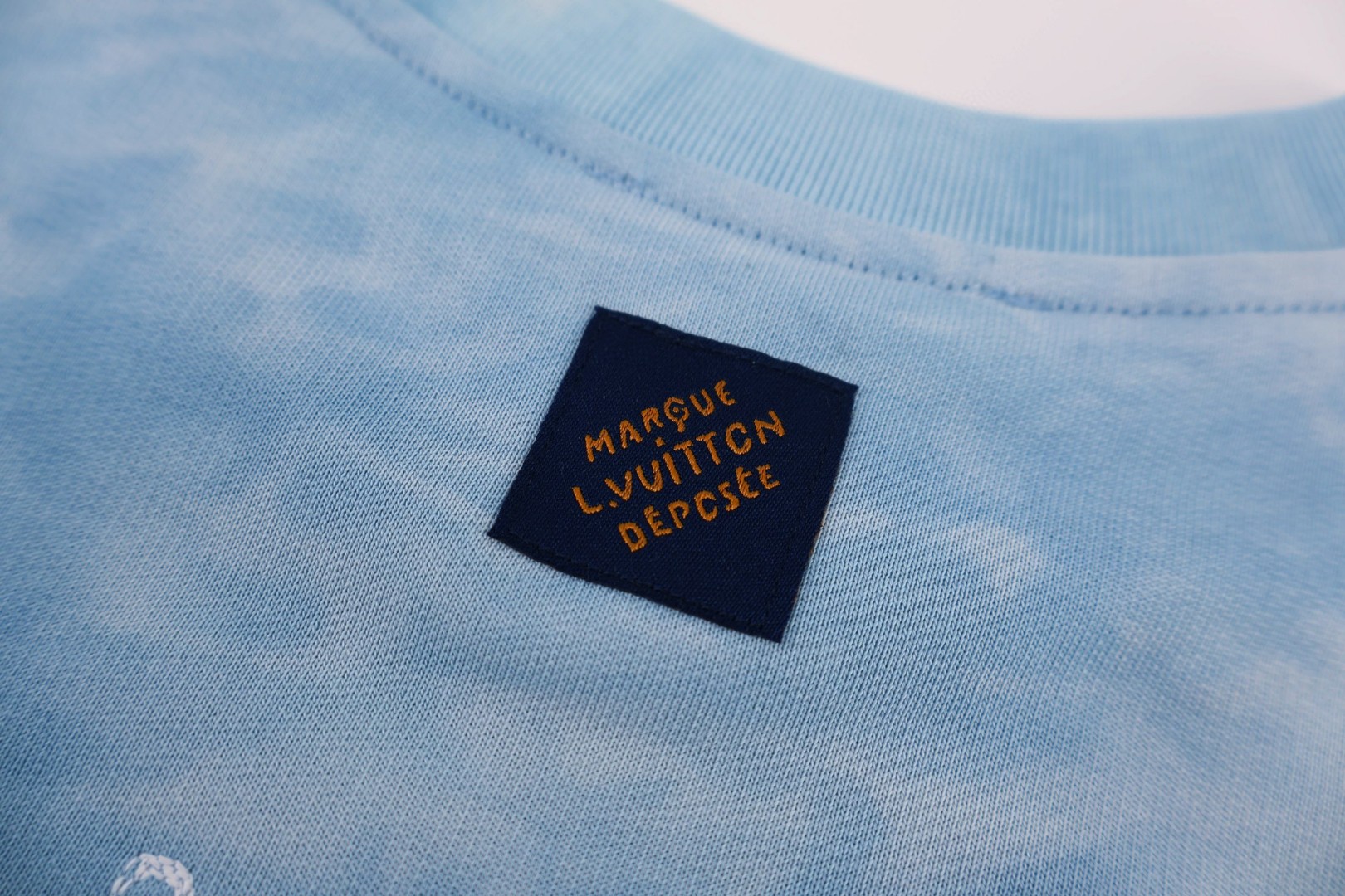 LOUIS VUITTON 路易威登 扎染LVM印花圆领卫衣 套头 外套 蓝色 A5 1AJUZY