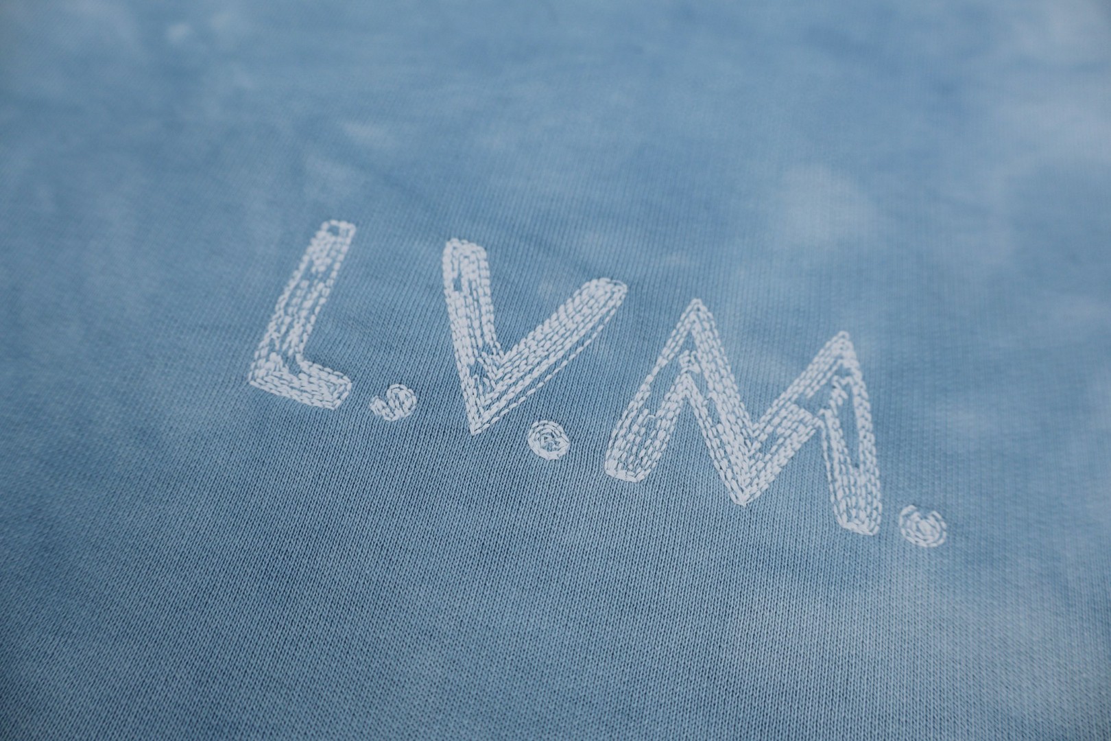 LOUIS VUITTON 路易威登 扎染LVM印花圆领卫衣 套头 外套 蓝色 A5 1AJUZY