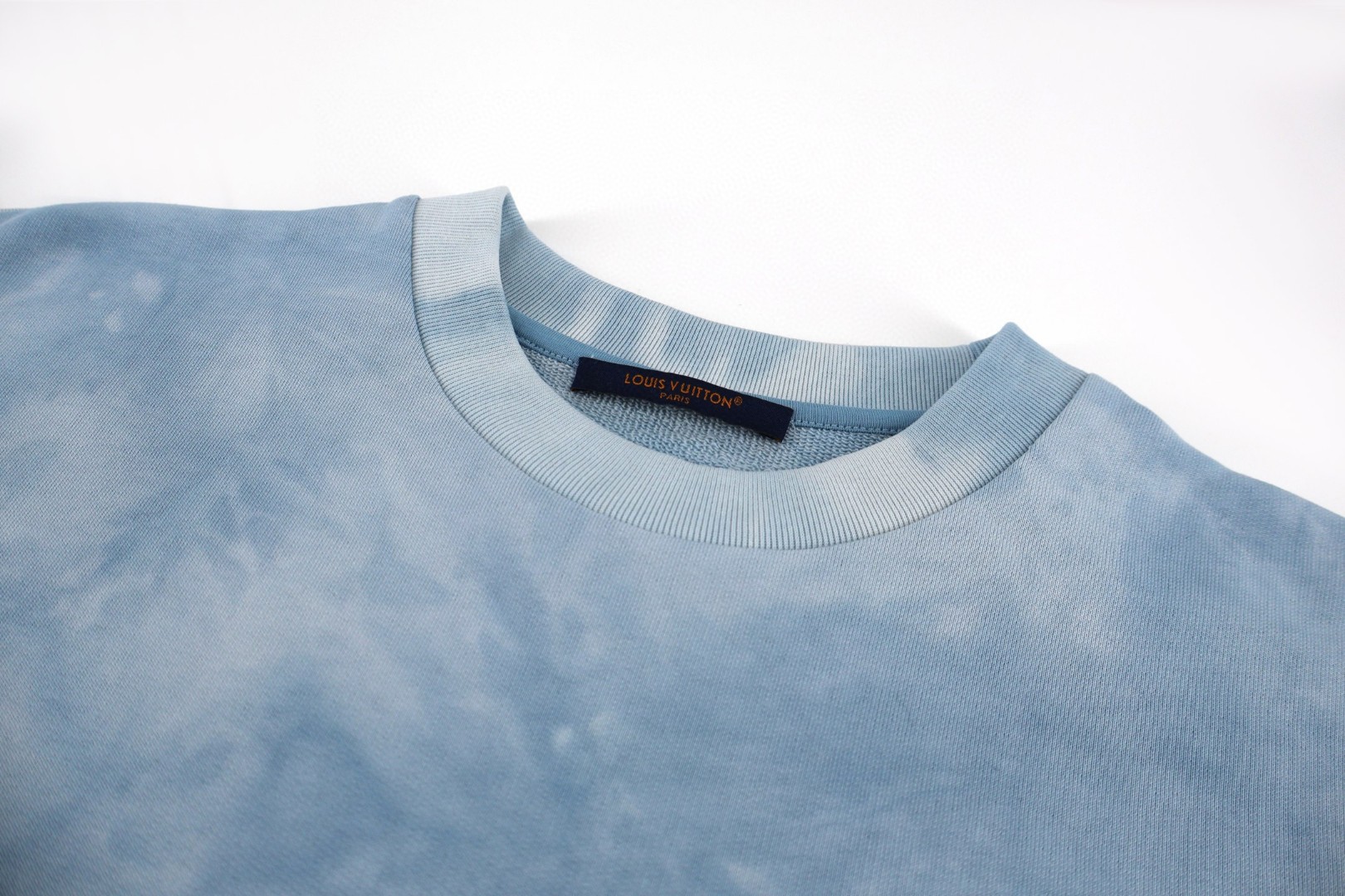 LOUIS VUITTON 路易威登 扎染LVM印花圆领卫衣 套头 外套 蓝色 A5 1AJUZY