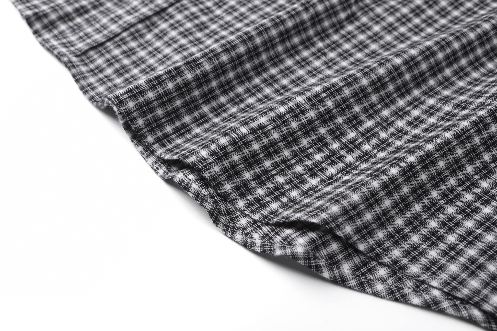 Acne Studios 徽标格纹单排扣衬衫 外套 长袖 黑色 A5 BB0667-J83