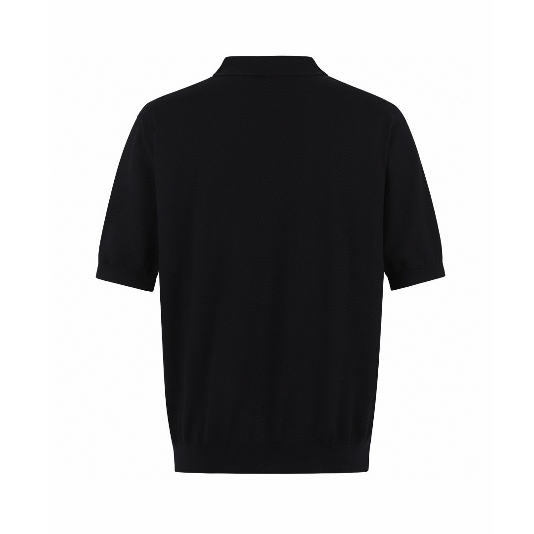 CELINE 赛琳 logo刺绣针织Polo衫 短袖 T恤 灰色 黑色 A5 2ADDT367Y-08GC