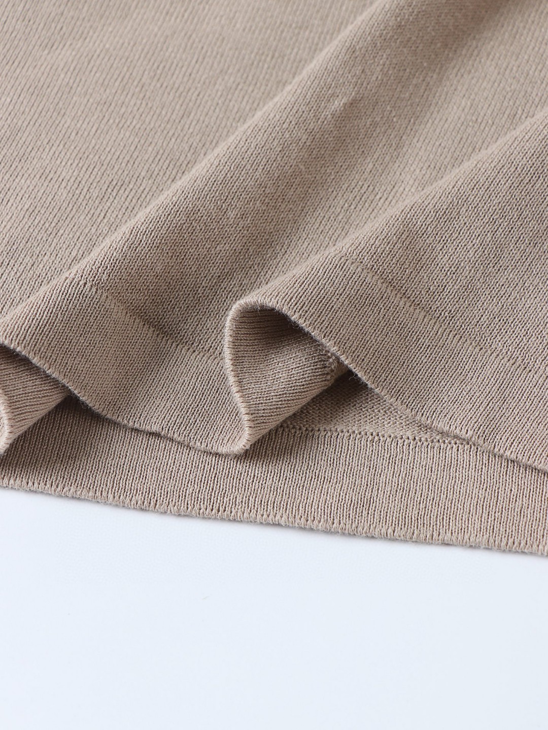 LOUIS VUITTON 提花字母毛织短袖 圆领 T 恤 上衣 夏款 杏色 A5 