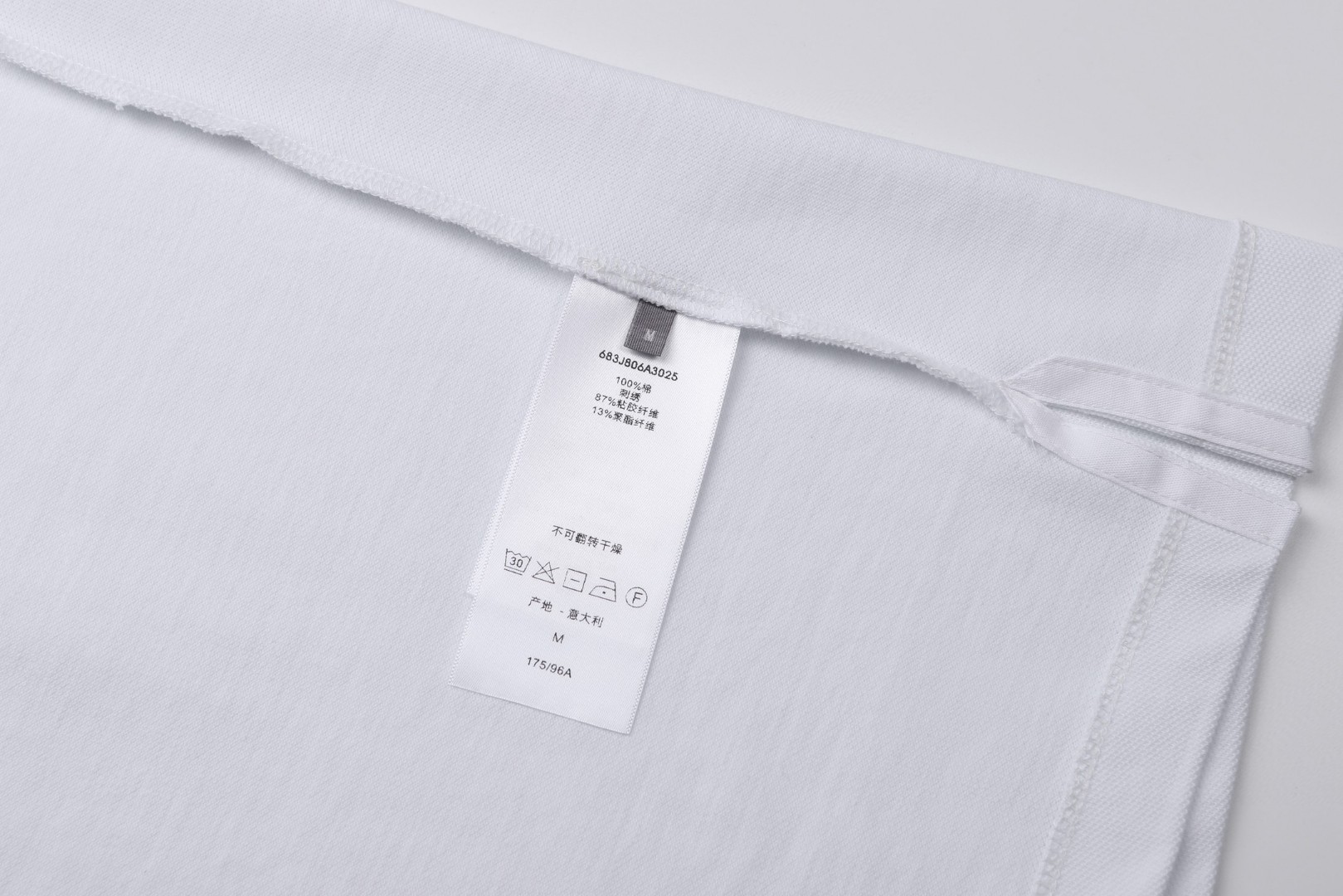 DIOR 迪奥 四叶草刺绣polo衫 T恤 棉质夏季 短袖 白色 A5 683J806A3025-C086