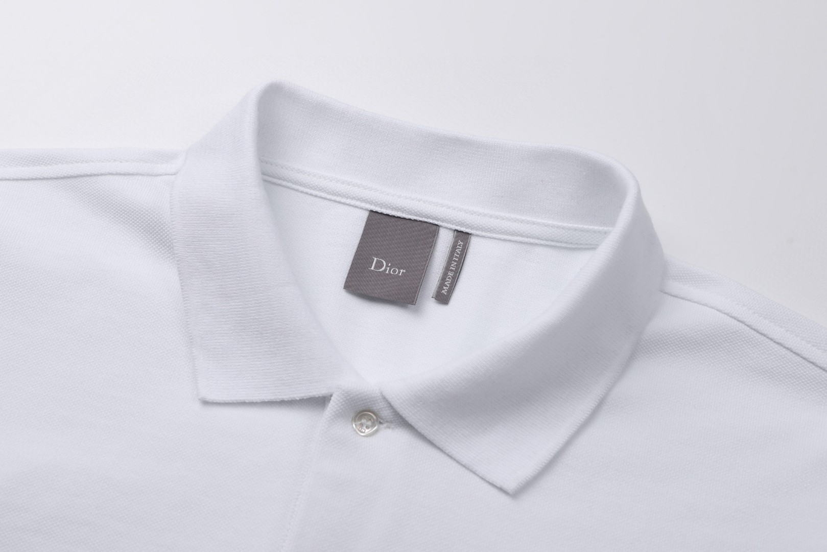 DIOR 迪奥 四叶草刺绣polo衫 T恤 棉质夏季 短袖 白色 A5 683J806A3025-C086