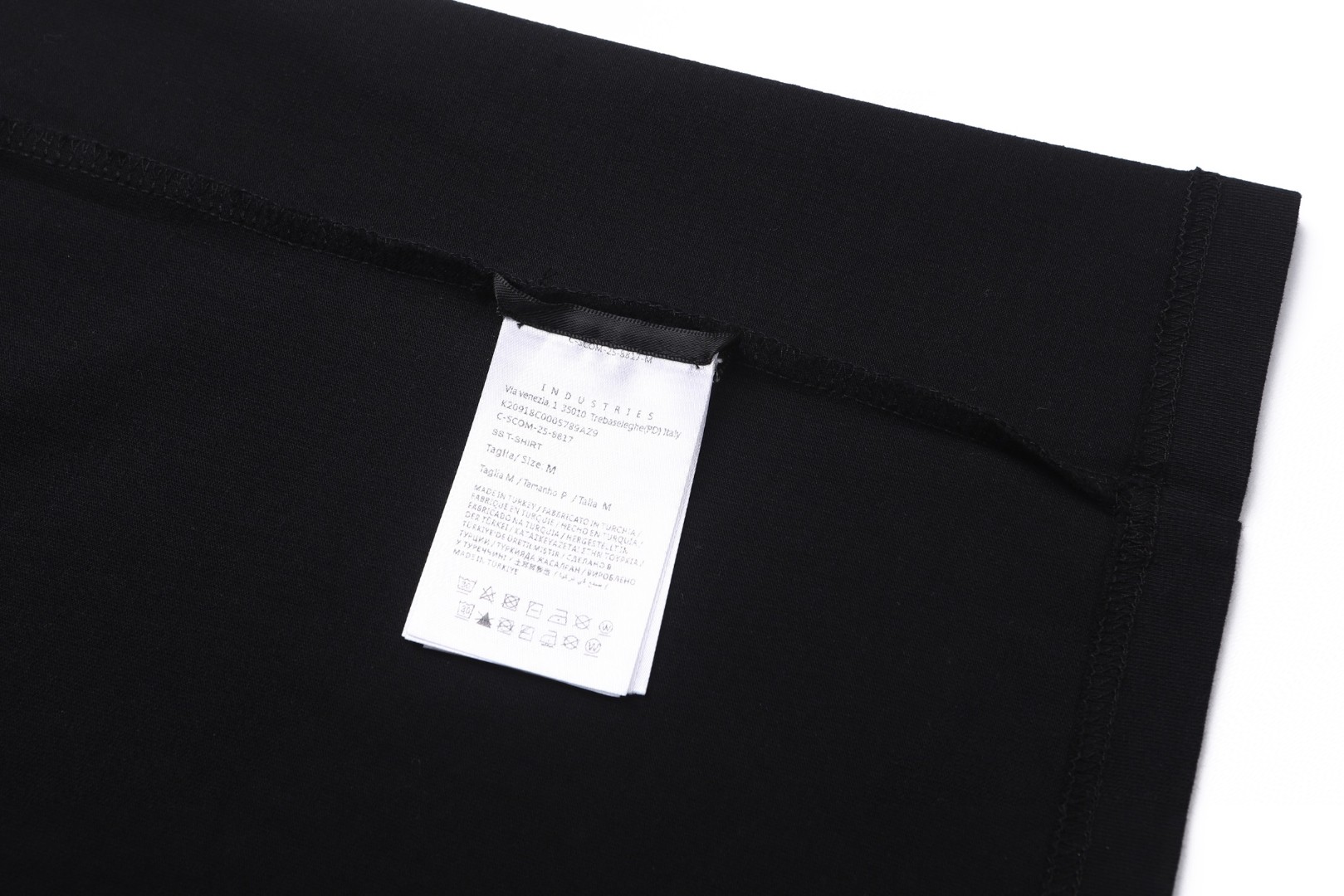 Moncler 蒙口 徽标植绒印花 圆领短袖 T恤 夏季 黑色 A0 K20918C0005789AZ9999