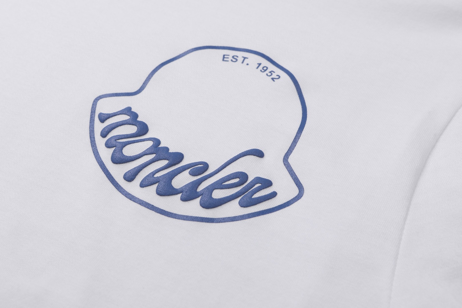 Moncler 蒙口 发泡标识印花 圆领短袖 T恤 夏季 白色 黑色 A0 K20918C0001389AJS00A