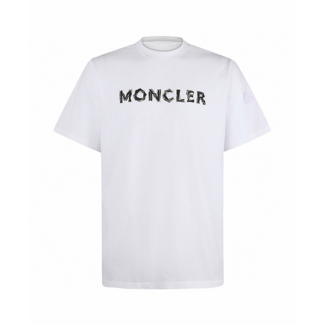 Moncler 蒙口 字母徽标印花 圆领短袖 T恤 夏季 白色 A0 K10918C0005289AJS00A